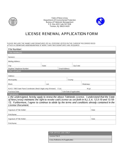 Application for Renewal of Registration .